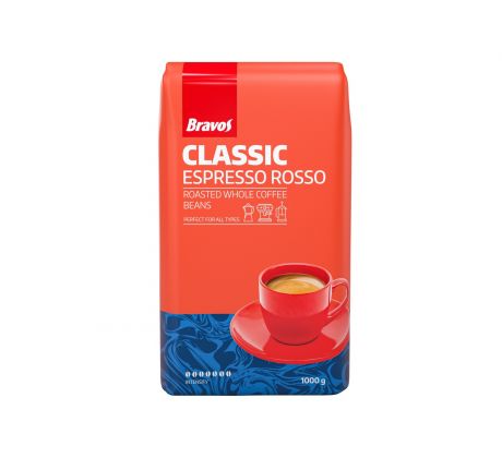 Zrnková Káva Bravos Coffee Classic Espresso Rosso