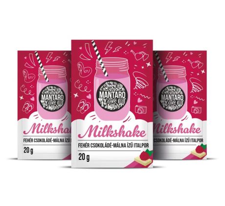 Milkshake ľadový nápoj Mantaro Cafe s príchuťou bielej čokolády a maliny